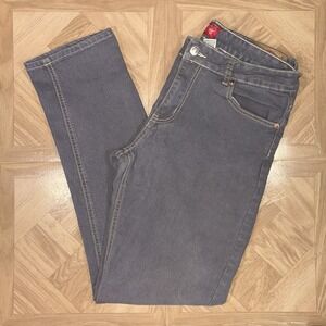 Size 34x32 - Members Property Gray Wash Straight Leg 5-Pocket Denim Jeans